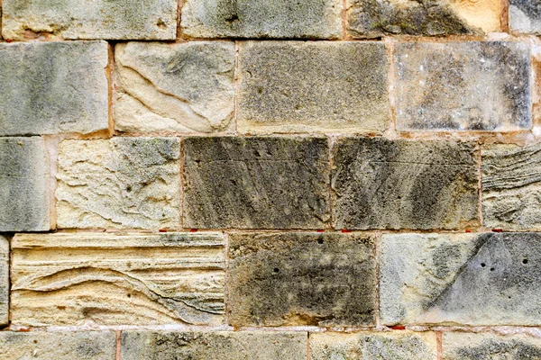 Ston sandsten sten murverk vägg i Mallorca — Stockfoto