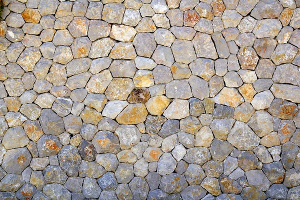 Alvenaria de pedra típica baleares textura perfeita mosaico — Fotografia de Stock