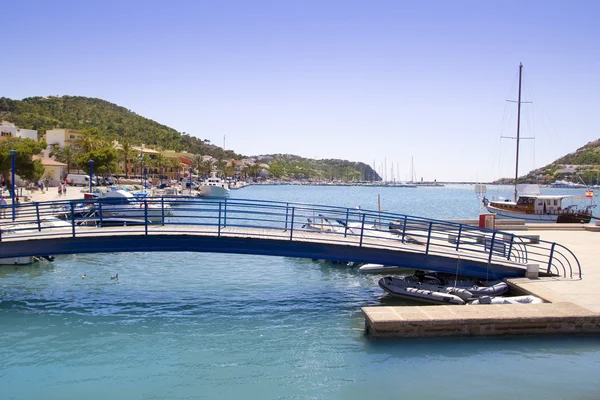 Andratx port bridge auf Mallorca balearen-insel — Stockfoto