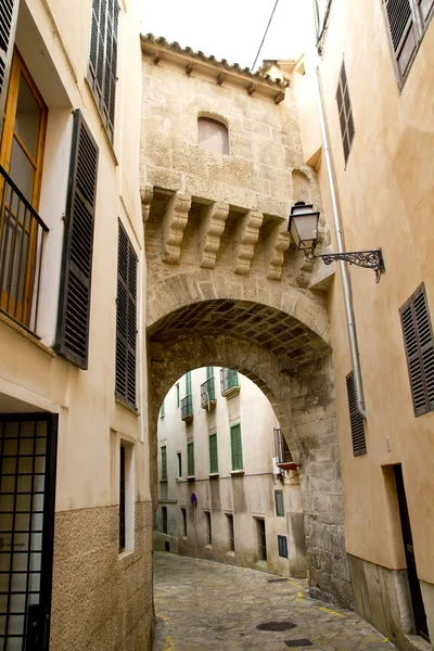 Arches of Barrio Calatrava Los Patios in Majorca at Palma — Stock Photo, Image