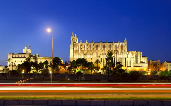 Catedral de Maiorca em Palma de Maiorca Ilhas Baleares — Fotografia de Stock