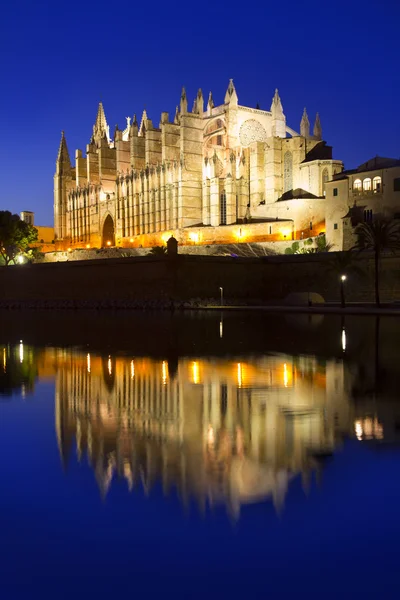 Catedral de Maiorca em Palma de Maiorca Ilhas Baleares — Fotografia de Stock