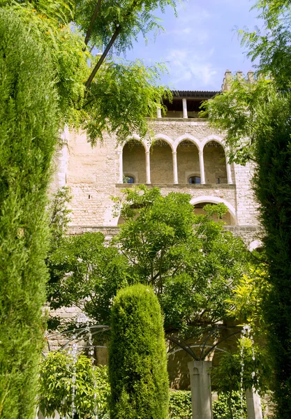 Almudaina slott i palma de Mallorca-Balearerna — Stockfoto