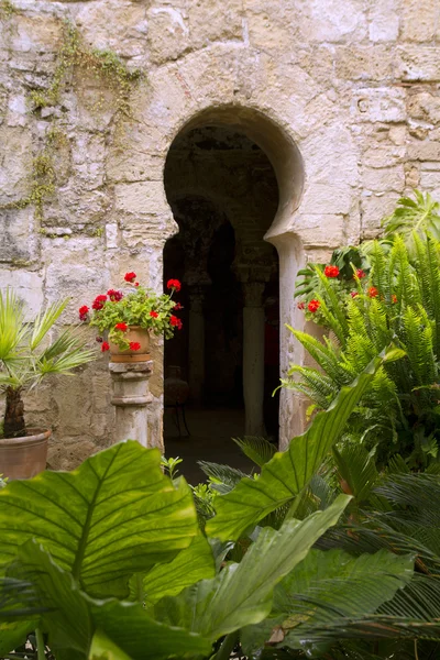 Arabiska badhusen i Mallorca gamla staden barrio calatrava los patios — Stockfoto