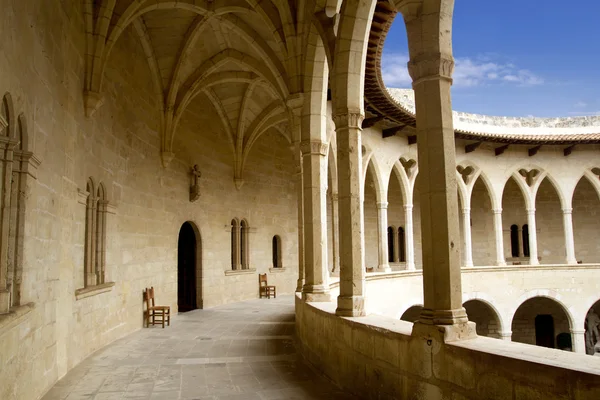 马洛尔卡帕尔马Majorca的Castillo de Bellver城堡 — 图库照片