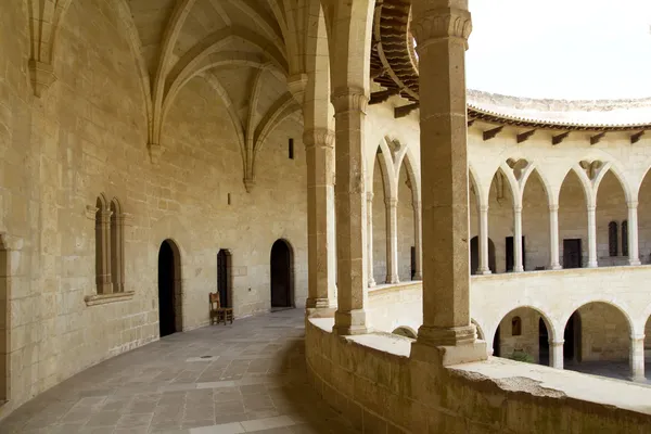 Mallorca Palma 'daki Mayorka' da Castillo de Bellver Kalesi. — Stok fotoğraf