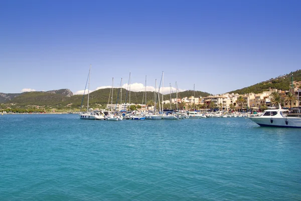 Andratx přístavu marina v mallorca Baleárské ostrovy — Stock fotografie
