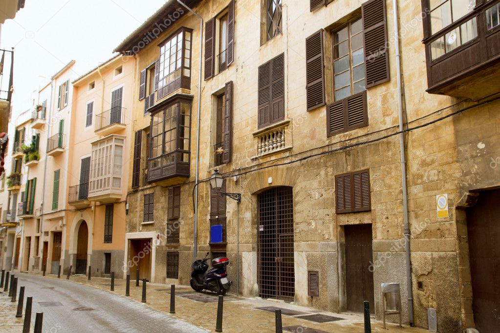 Palma De Mallorca Old City Barrio Calatrava Street Stock Photo