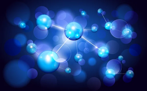 Фон молекул — стоковый вектор