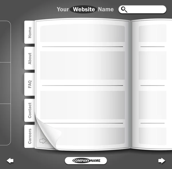 Website-Design — Stockvektor