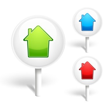 Home icon. Vector illustration clipart