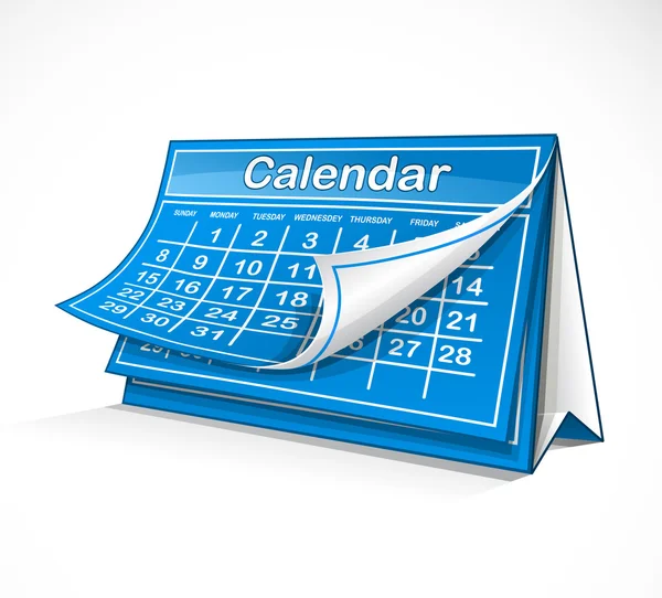 Kalendář — Stockový vektor