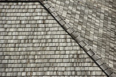 Old shingle roof clipart