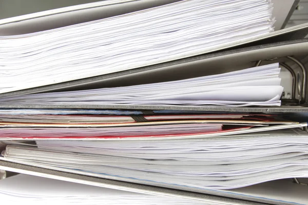 stock image Stack of binders