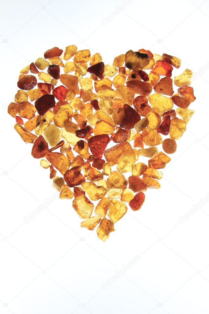 Amber heart