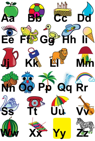 stock vector English alphabet