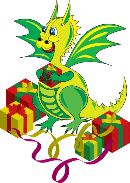 Little dragon Royaltyfria Stockvektorer