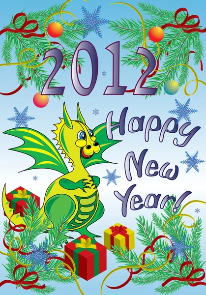Nový rok 2012 Vektorová Grafika
