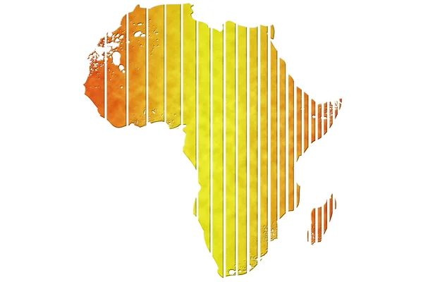 La mappa di Africa — Foto Stock