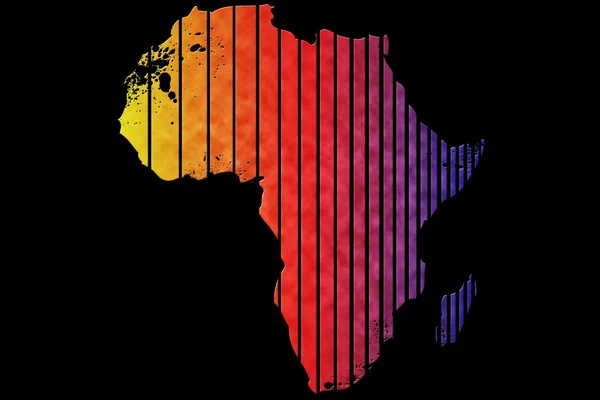 Mapa online de África —  Fotos de Stock