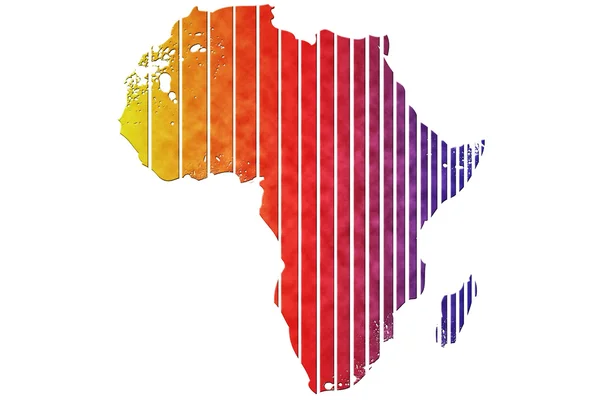 Mapa online de África — Foto de Stock