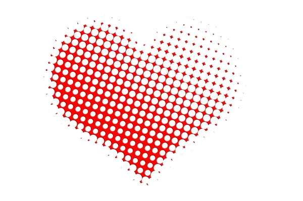 stock image Dotted valentine heart