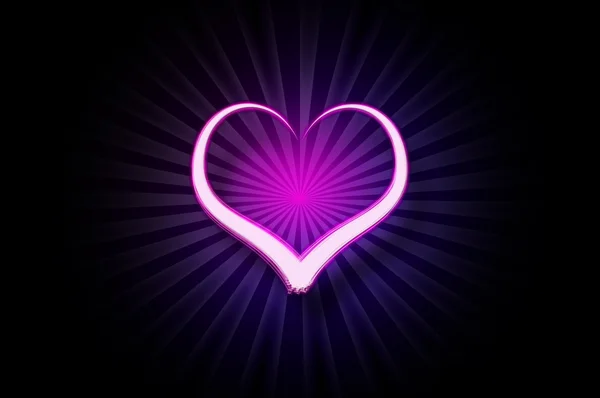 Painted light heart — Stock Photo, Image