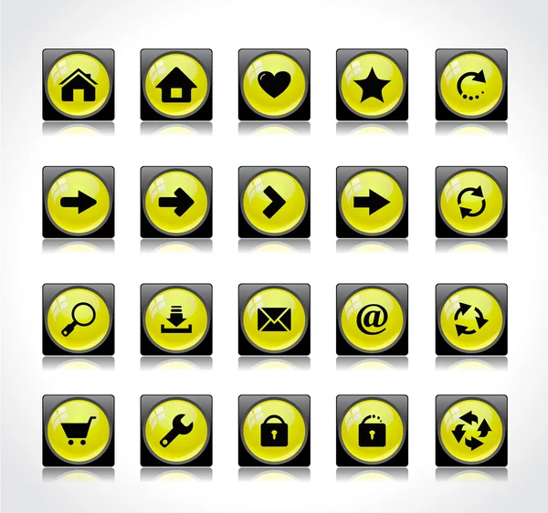 Buttons for web. Vector. — Stock Vector