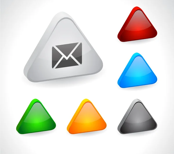 3d κουμπιά χρώμα για το web. — Διανυσματικό Αρχείο