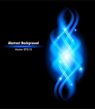 Blue abstract glowing background clipart