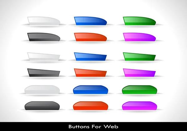 Web кнопки pack — стоковий вектор