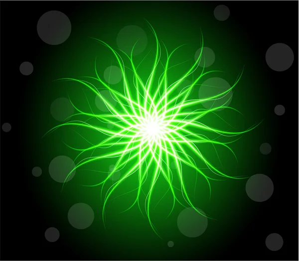 Vert abstrait fond lumineux — Image vectorielle