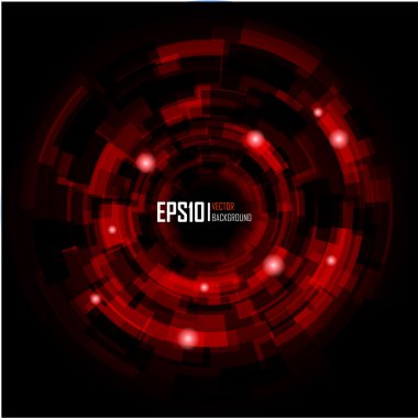 Abstract Techno Circle background. Eps 10. clipart