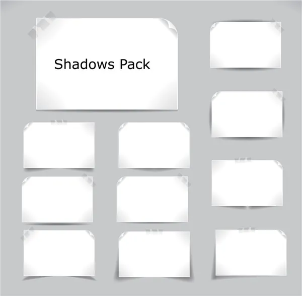 Shadows pack — Stock Vector
