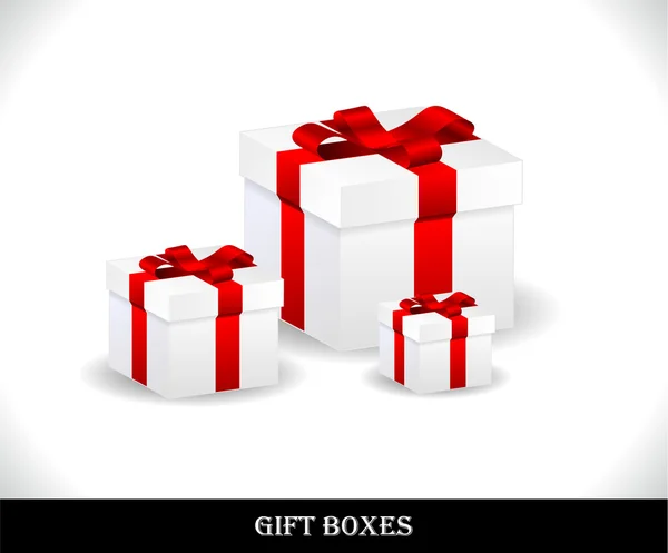 Belles boîtes cadeaux — Image vectorielle