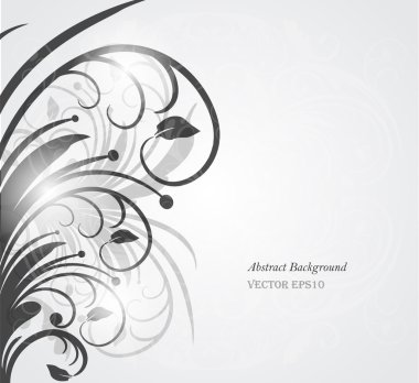 Abstract floral background clipart