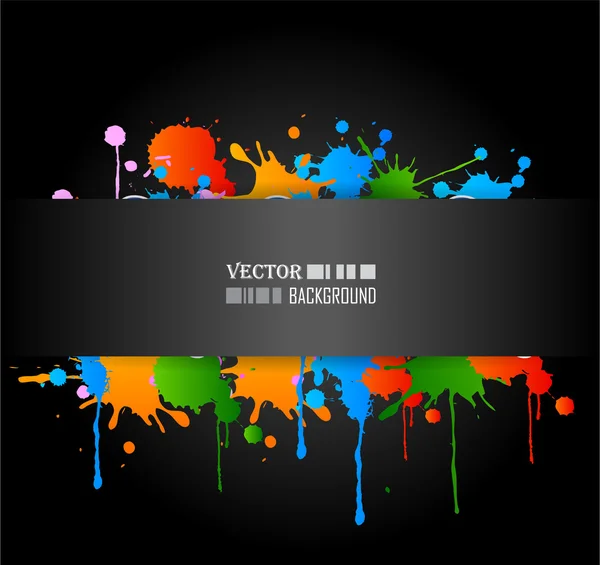 Kleur grunge poster — Stockvector