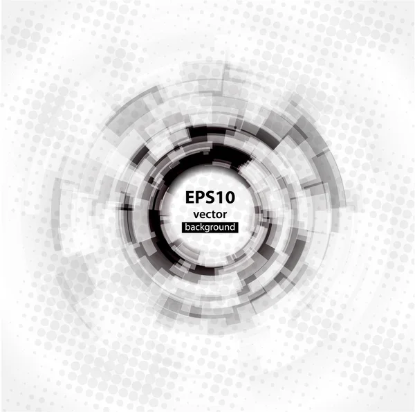 抽象的 techno 圆圈背景。10 eps. — 图库矢量图片