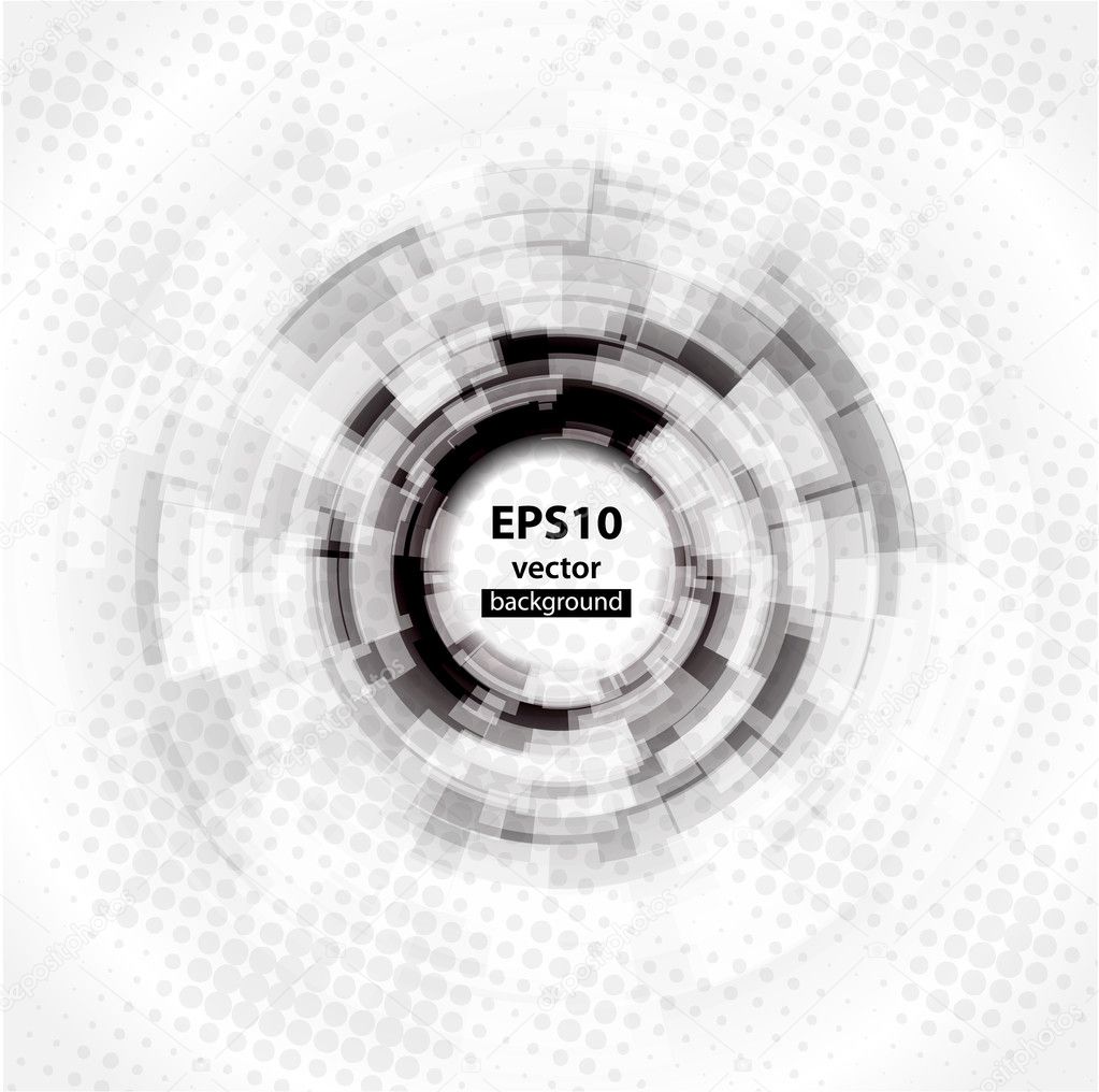 Abstract Techno Circle background. Eps 10.