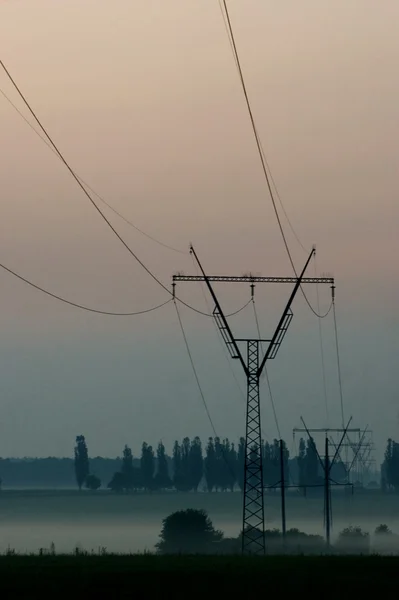 The line of electricity — Stock Photo, Image