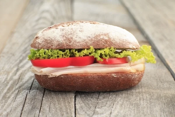 Sandwich mit Putenbrust — Stockfoto