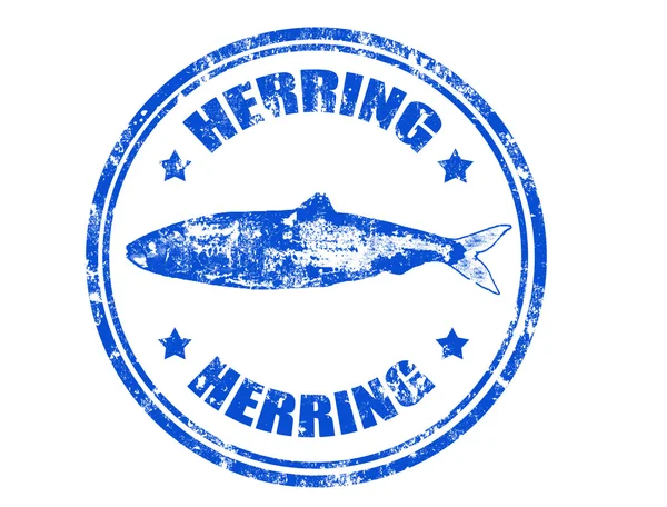 Herring stamp — Stock Vector