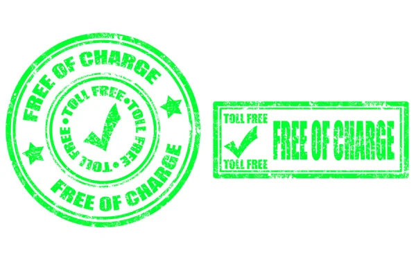Free of charge stamp — Stock Vector
