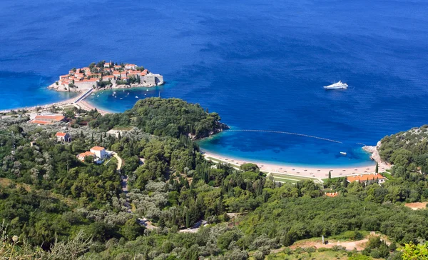 stock image Sveti Stefan (St. Stefan) island-resort in Adriatic sea