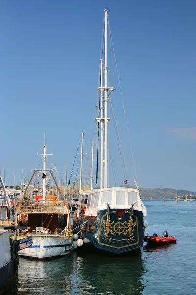 stock image Parking boats and yachts