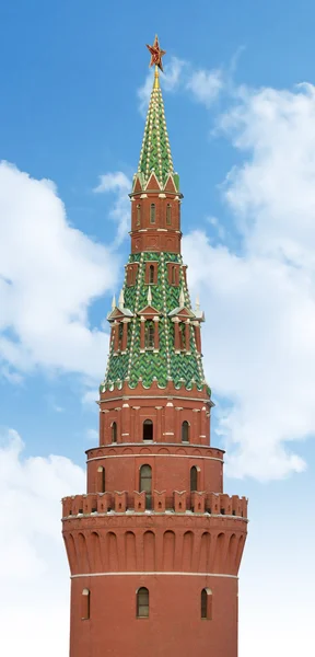 O fragmento da torre do Kremlin de Moscou, Rússia — Fotografia de Stock