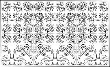 Old tiles background clipart