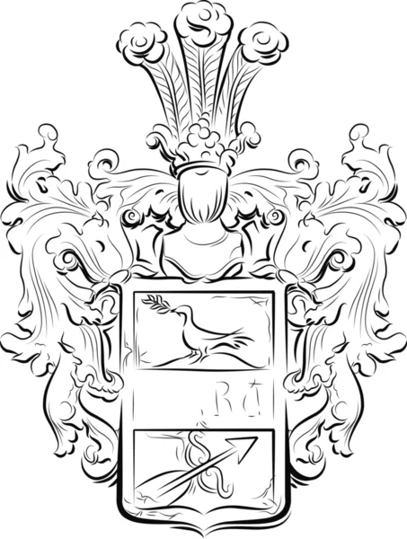 Emblème vintage au Monténégro — Image vectorielle