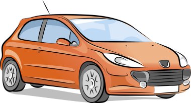 Drawing of the car clipart