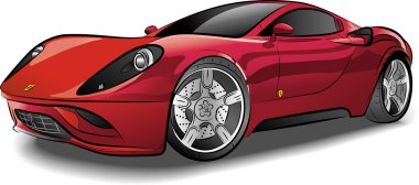 Drawing of the car clipart